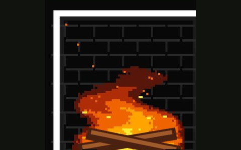 Game: Pixel Fireplace